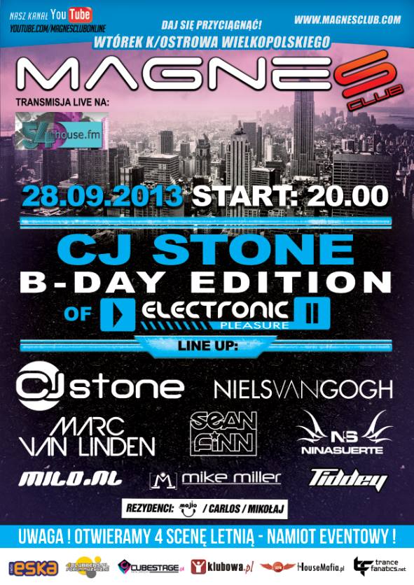 Electronic Pleasure – CJ Stone Birthday Edition @ MAGNES CLUB 28.09.2013 Electronic Pleasure – CJ Stone Birthday Edition @ MAGNES CLUB 28.09.2013