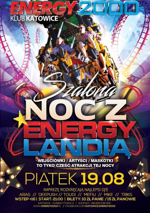 Energy 2000 (Katowice) - NOC Z ENERGYLANDIĄ (19.08.2016)